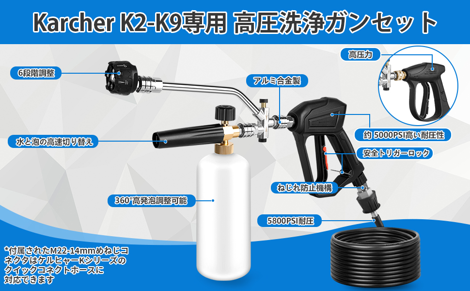 【1回使用しました】ケルヒャー K2 フォームキャノン付き Amazon | DERASLケルヒャー フォームガン 泡洗車 フォーム