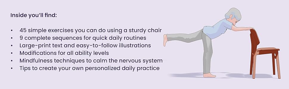 chair exercises for seniors over 60, chair yoga books for women, chair yoga for men, chair yoga book