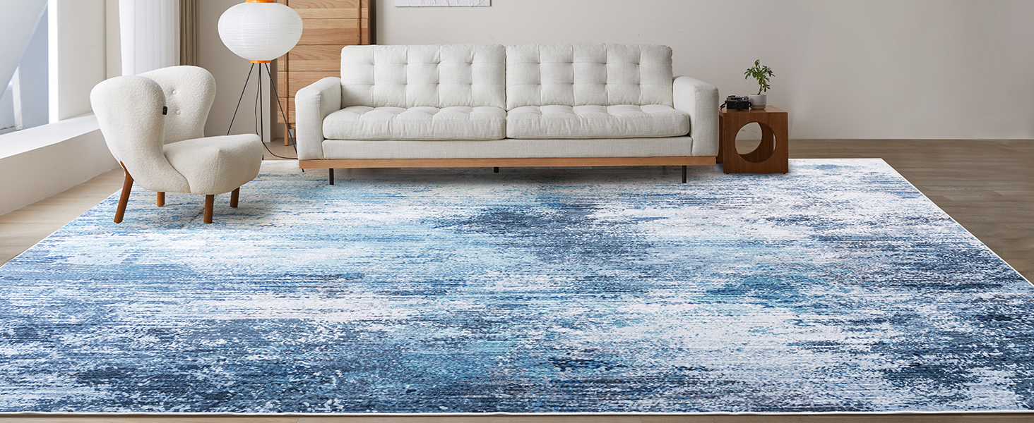 MAXYOYO 8x10 Area Rug for Living Room Bedroom, Non Slip