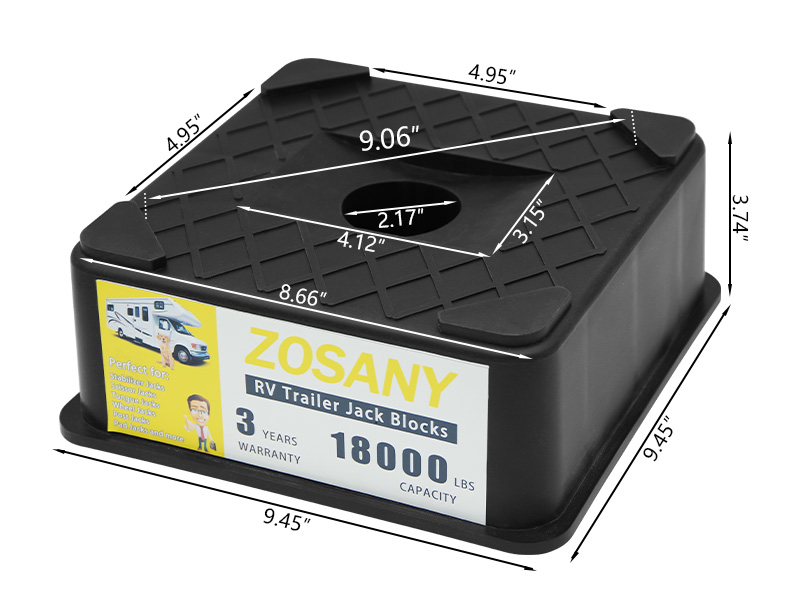 ZOSANY Trailer Jack Block, 18,000 lbs Capacity per RV