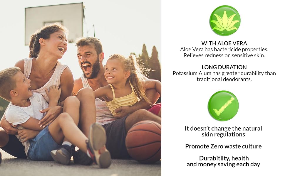 Benefits of Potassium Alum with Aloe Vera Rollon Deodorant Vitalgreen 