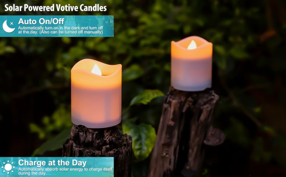 solar candles outdoor waterproof