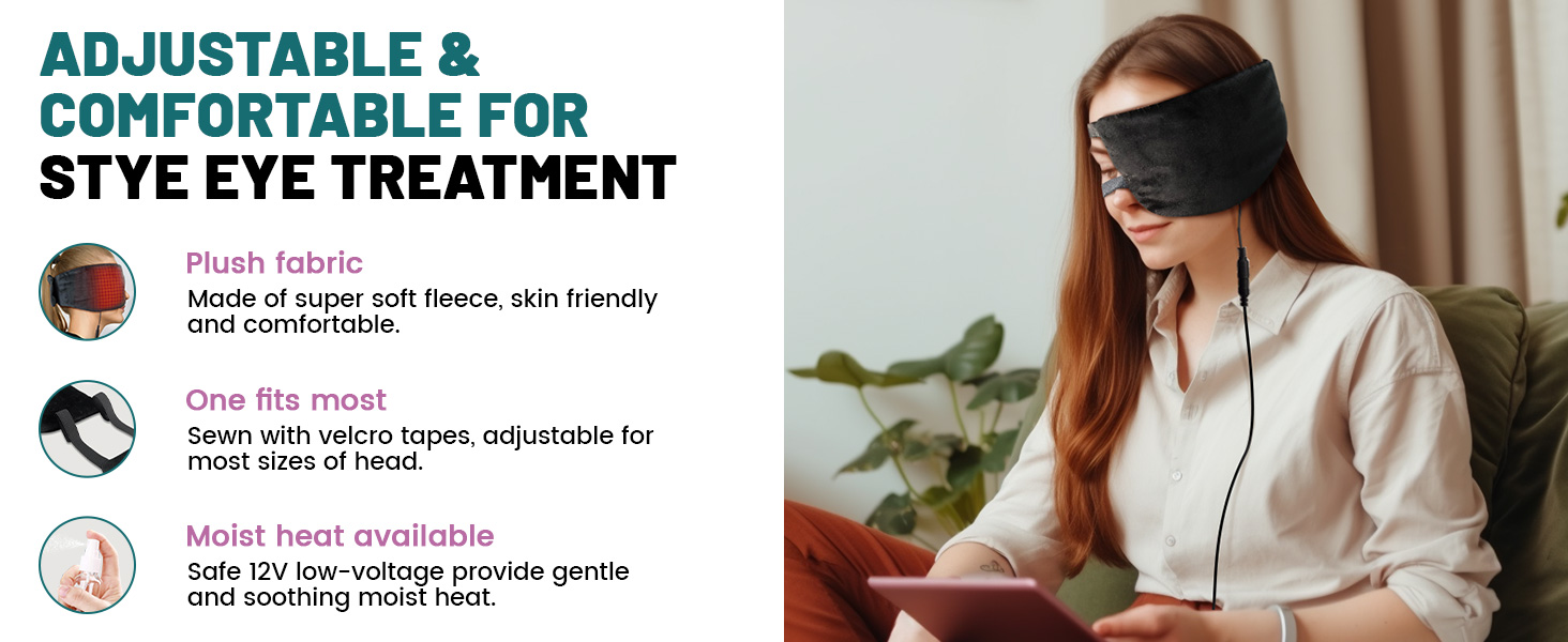 CREATRILL Single Eye Compress Moist Heat for Stye Eye Treatment, Electric Eye