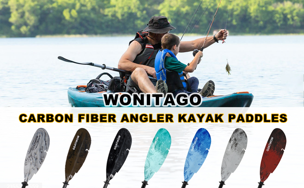 angler kayak paddles