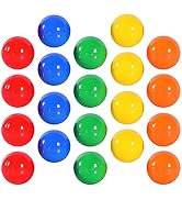 Ciieeo 50Pcs Raffle Balls Hollow Balls Small Fillable Balls Ornament with No Number for Party Fav...