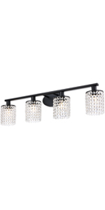 crystal bedside table wall lamp 4-light