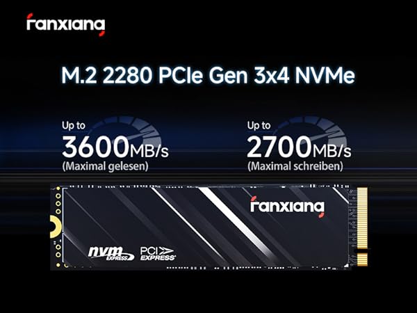 z*r様 【新品】Fanxiang S501Q 2TB fanxiang S501Q NVMe M.2 SSD, 2TB, PCIe 4x4 Gaming Solid