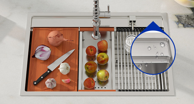 sunken faucet region