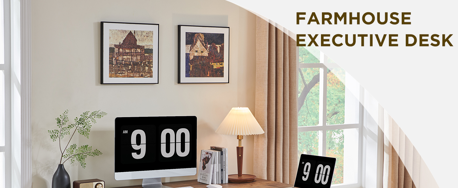 JXQTLINGMU L Shaped Desk, Corner Computer Desk