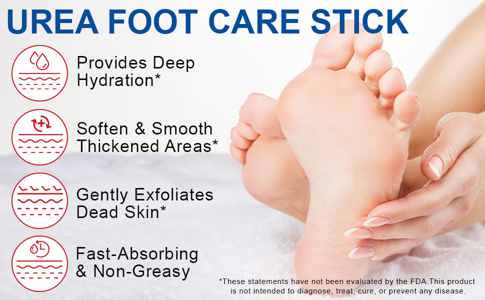 Urea Cream Stick 60% plus 2% Salicylic Acid for Feet Maximum Strength