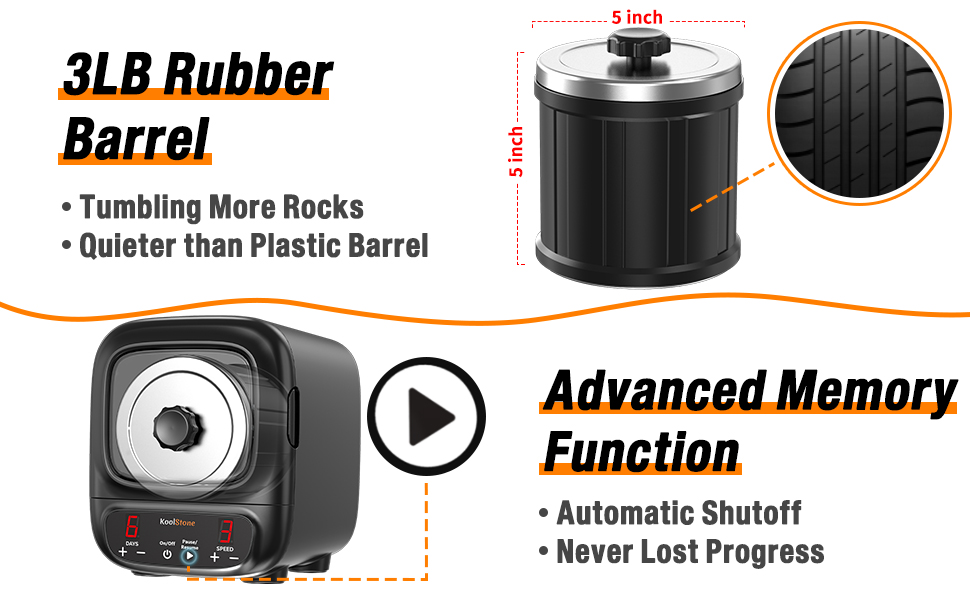 brushless rock tumbler