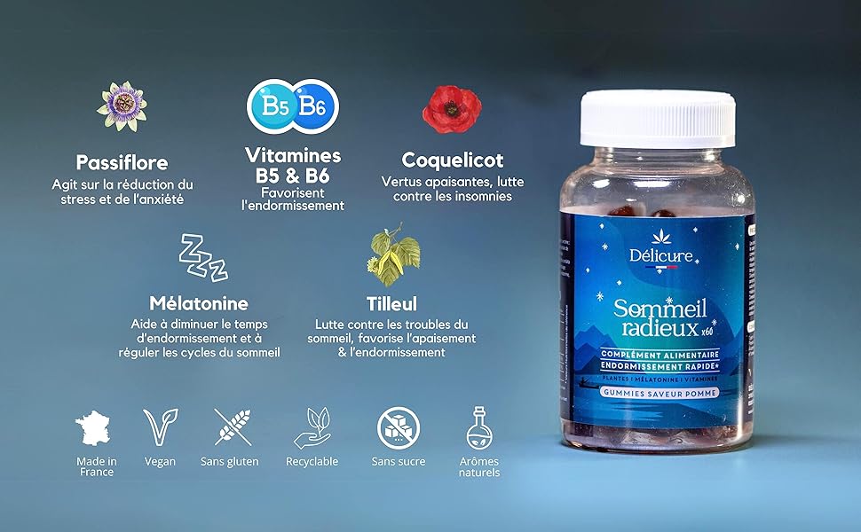 delicure sommeil cure gummies