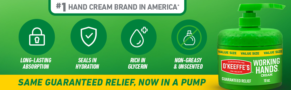 New Working Hands Pumpable Hand Cream 