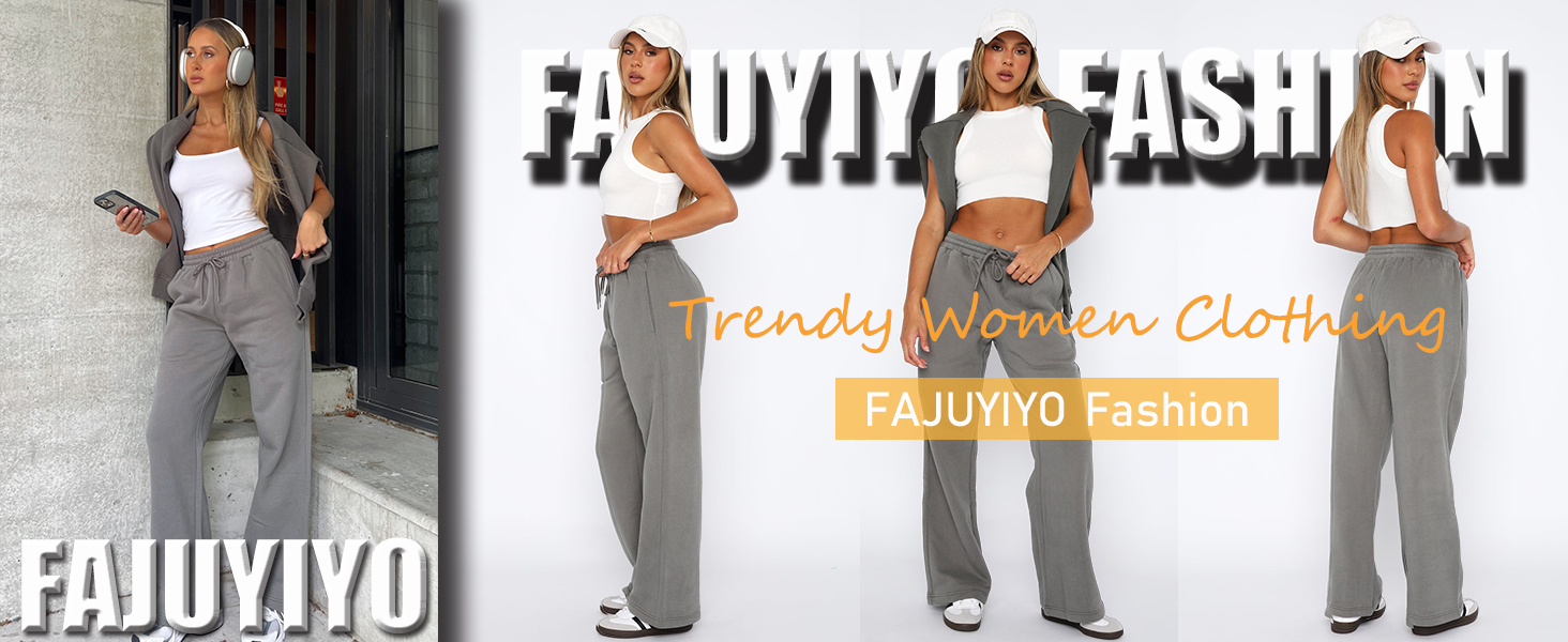 wide leg sweatpants women
