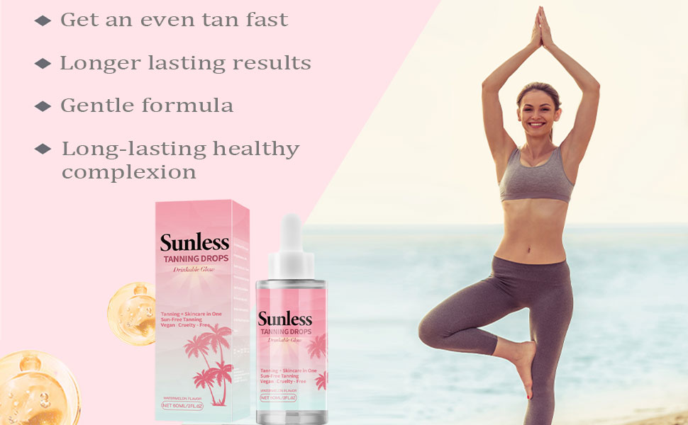 Sunless Tanning Drops to Drink