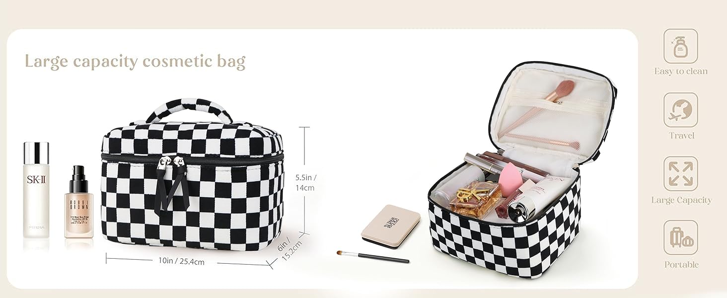 large capacity cosmetic bag