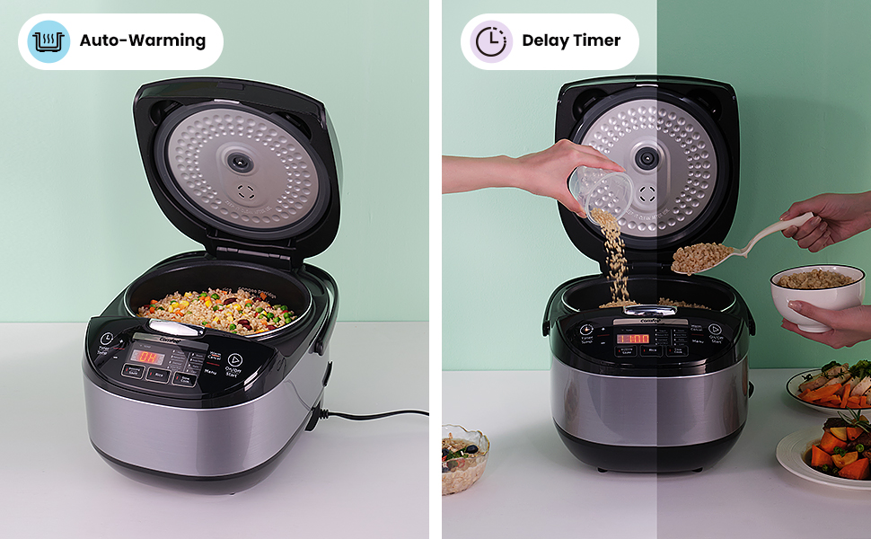 COMFEE' Rice Cooker, Asian Style Large Rice Cooker with