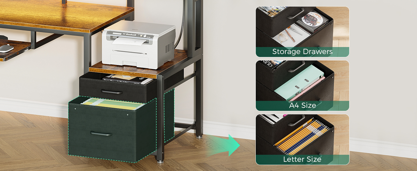 desk with drawers