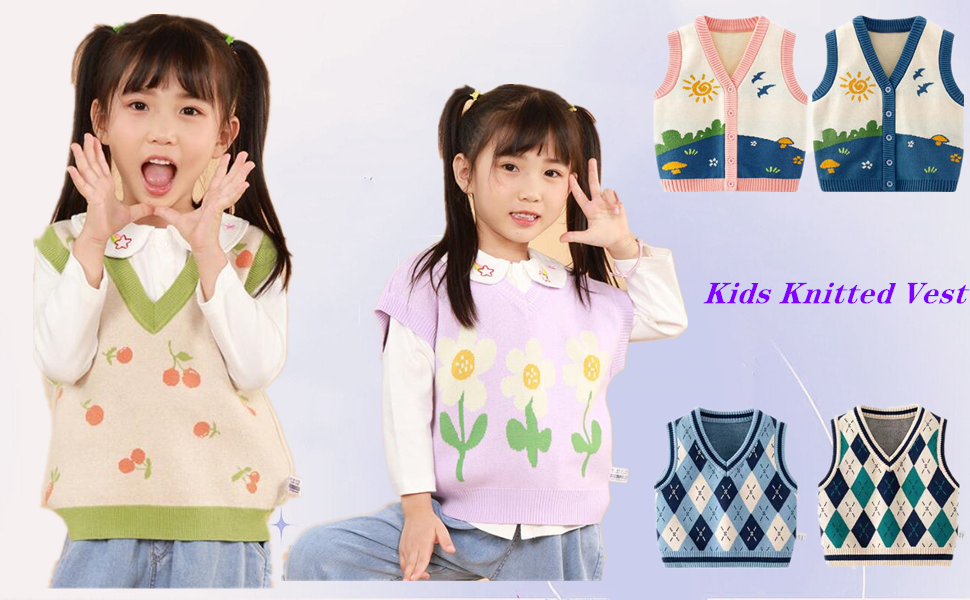 kids knitted vest 1