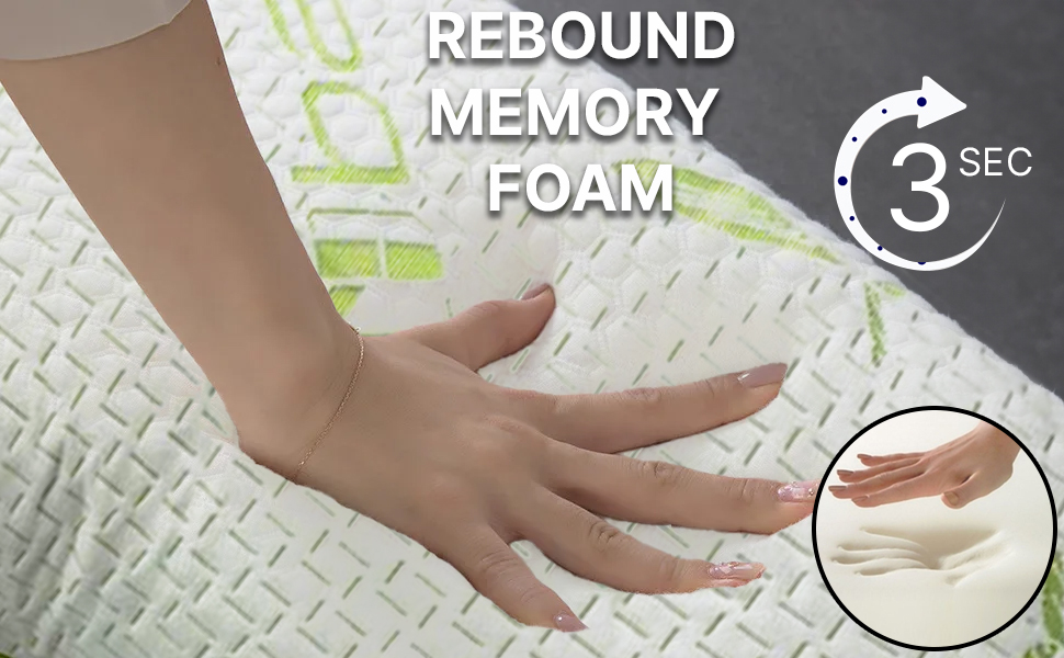 iSTYLE MODE BETTER HOME CHOICE V Shape Memory Foam Bamboo Pillow