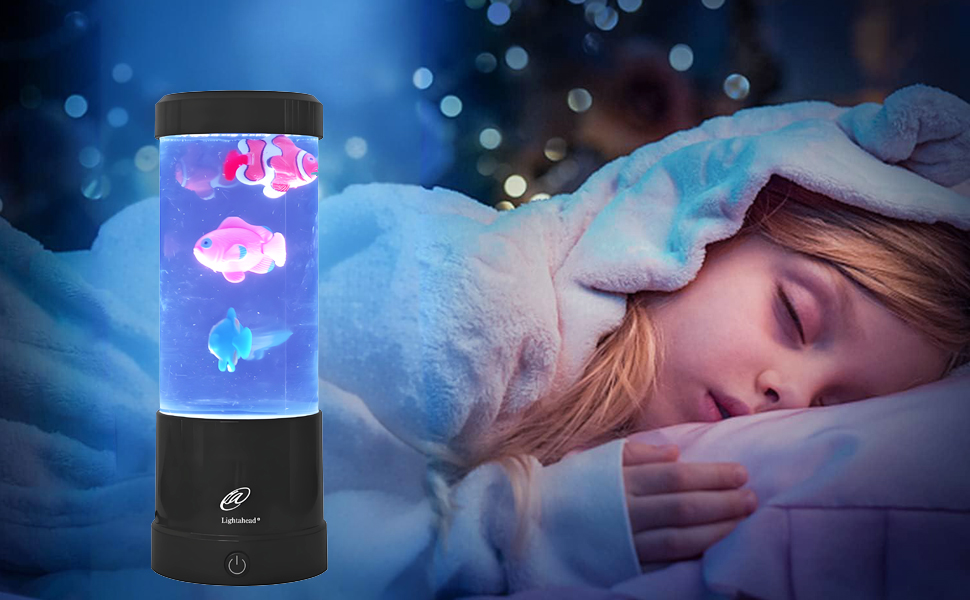 aquauim led lamp fish peace calm of the ocean for ADHD austistic children