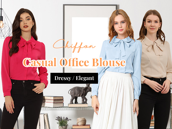 L’Or Pin tuck Bowtie Blouse 7131qfhfTrL.jpg