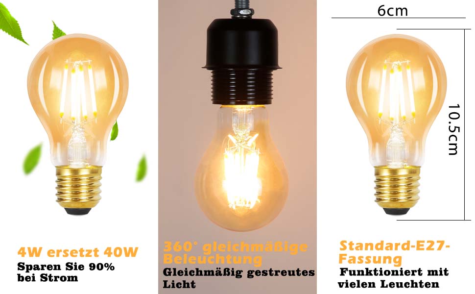 gl¨¹hlampe e27 vintage