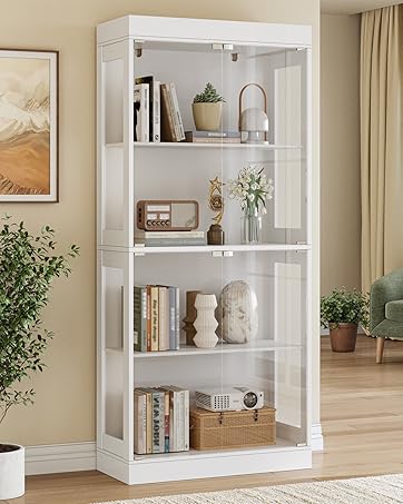 UKAOCAI 70.1" Display Cabinet with Glass Doors