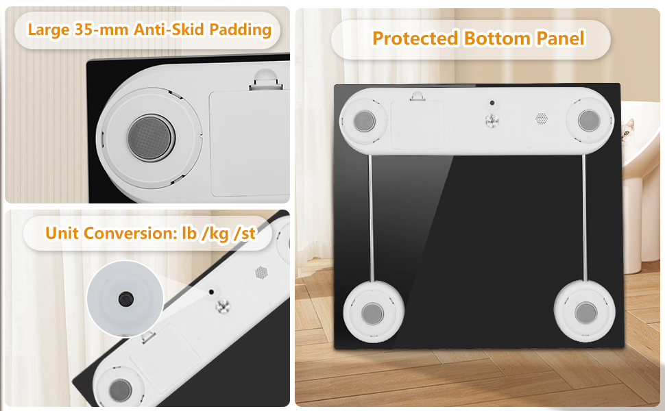 Awaiymi 440 lb Large LCD Screen Talking Scales for Body