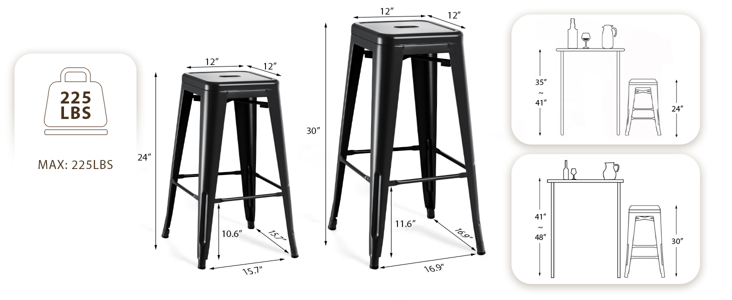 metal stools