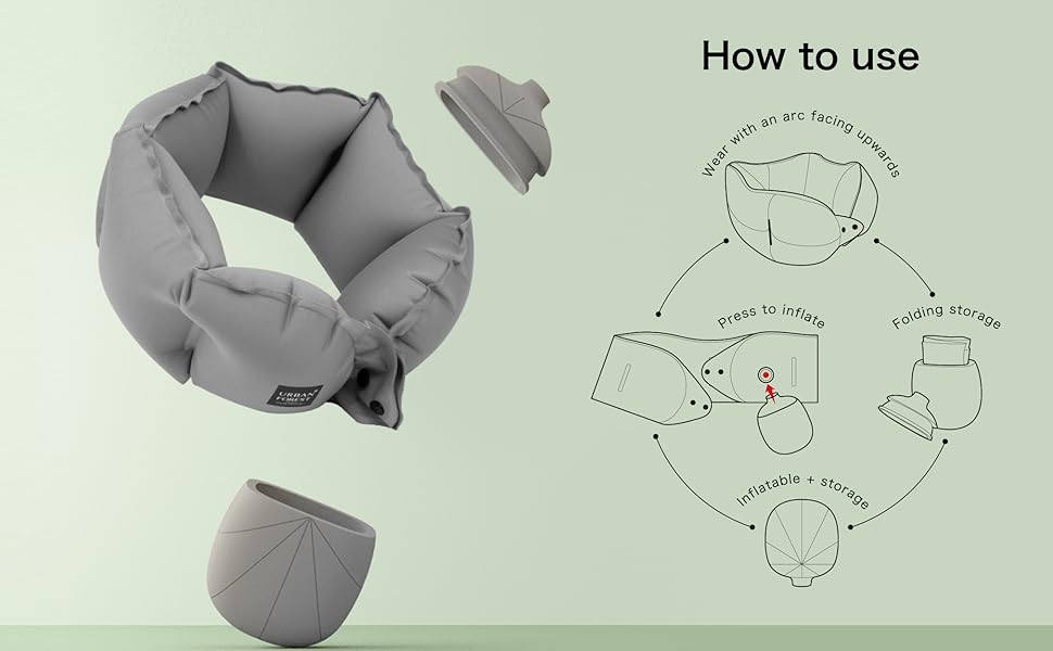 inflatable neck pillow