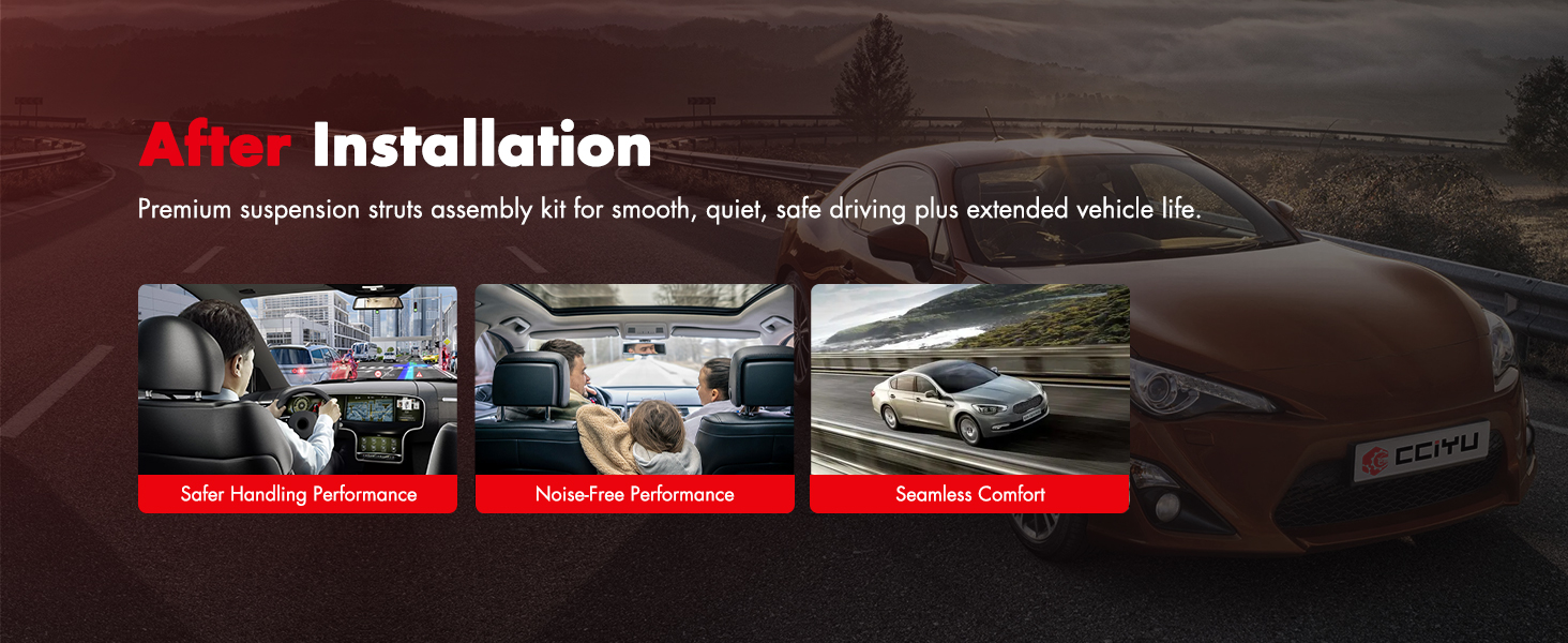 front and rear struts suspension assembly kit complete strut shock stabilizer sway bar end links