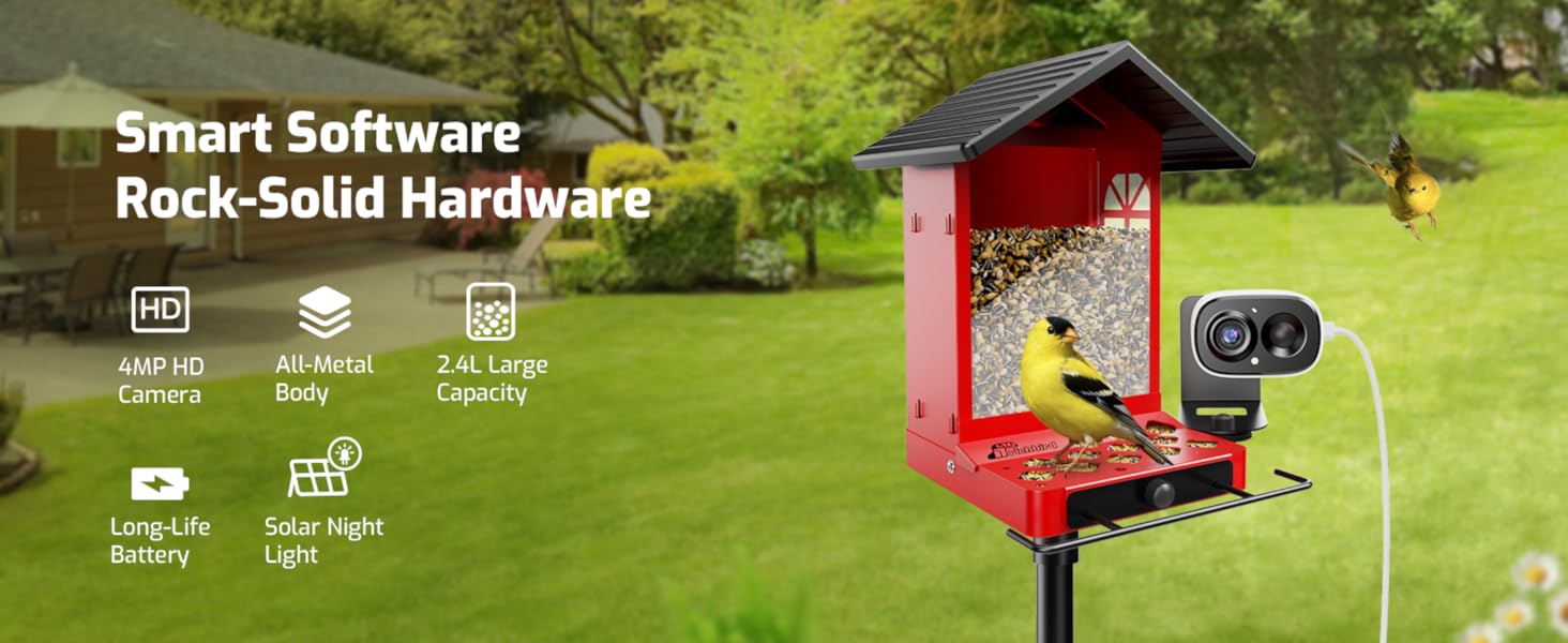 smart bird feeder with camera squirrel proof