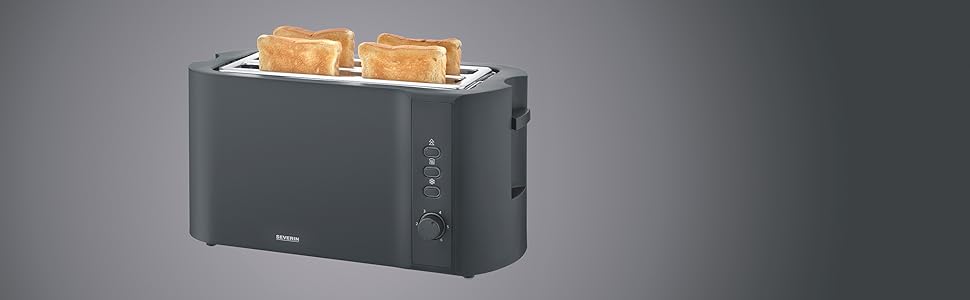 tostadora de dos ranuras acero inoxidable severin