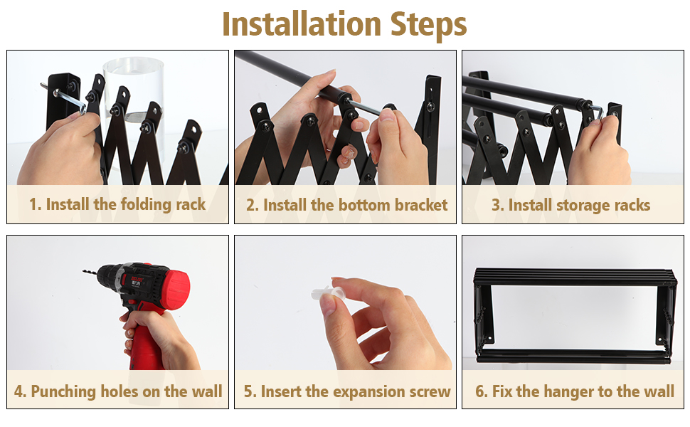 Drying Rack Clothing Retractable