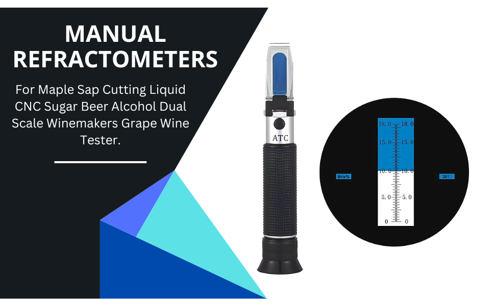 Real Instruments 0 To 18 Brix Refractometer Cutting Liquid Refractometer Sugar And Fruit