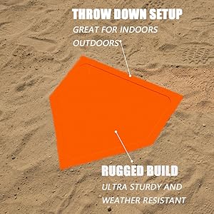 Thrown Down Baseball Bases Set