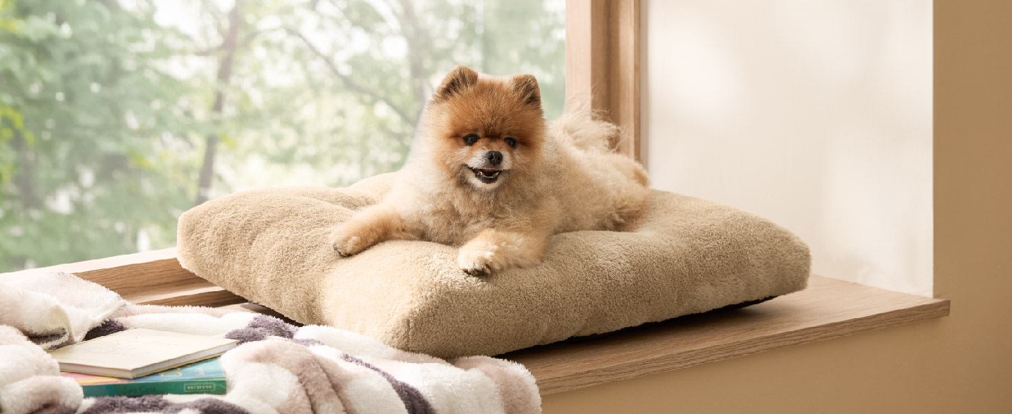 Washable Dog Crate Bed for Large Dogs Comfort Fluffy Pet Mat