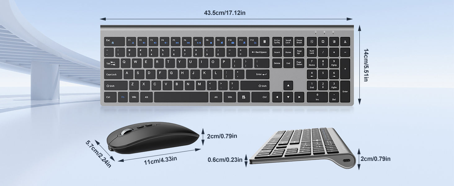 wireless keyboard and mouse combo