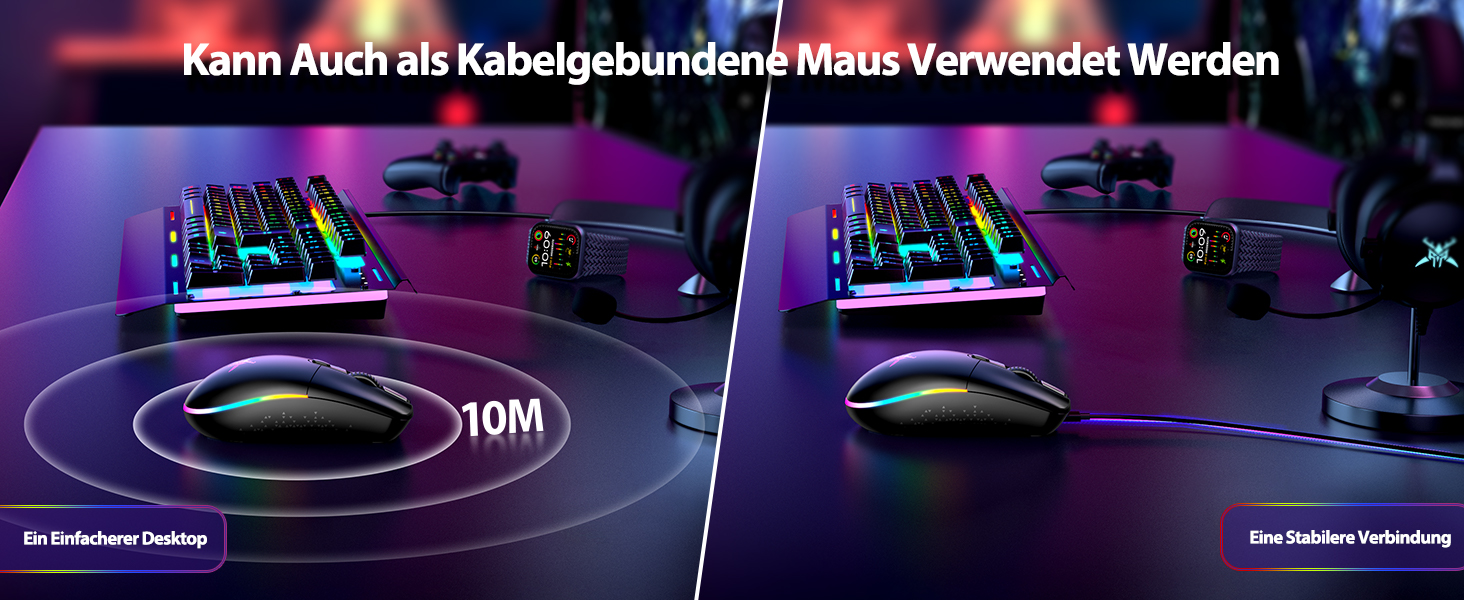 Kabellose Gaming-Maus