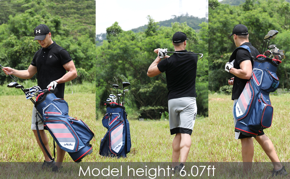 Golf Cart Bag, Golf Bag for Men, Golf Bag Organizer with 14 Way