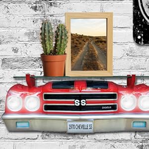 GM CHEVELLE SS カーシェルフ　インテリア　1970 ガラス棚つき GM CHEVELLE SS カーシェルフ インテリア 1970 ガラス棚つき