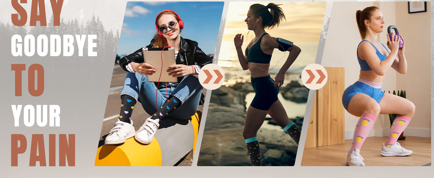 bropite Compression Socks for Women & Men Circulation