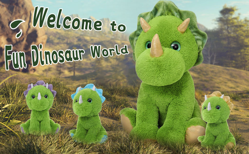 MaoGoLan Large Dinosaur Stuffed Animals, 4 PCs Stuffed