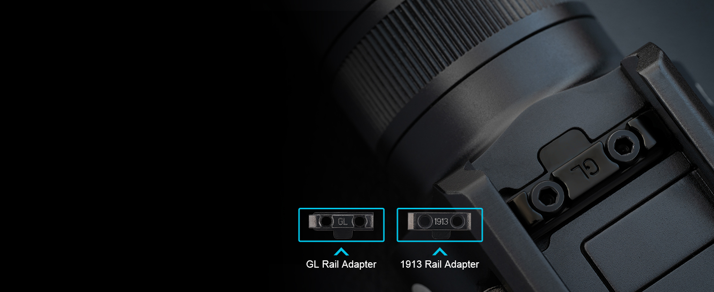 handguns with Gl-style rails and to all MIL-STD-1913 (Picatinny) rails