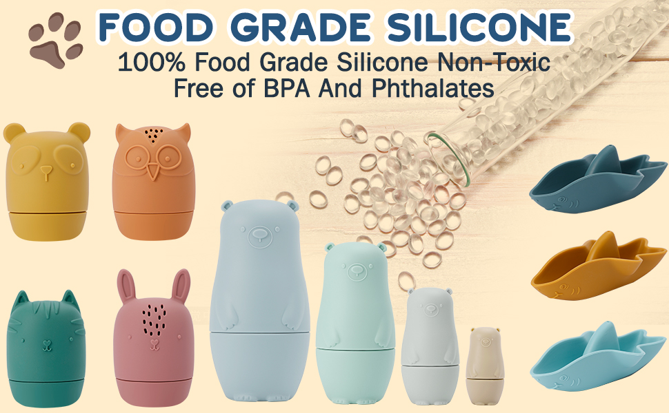 jagdag Baby Bath Toys 06 Months, Teething Toys for Baby, Russian Dolls