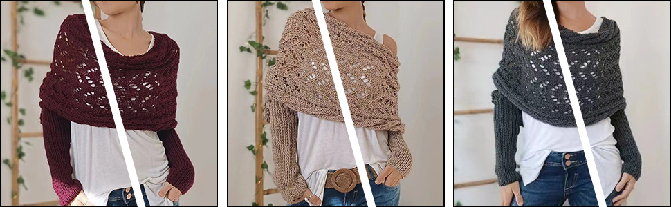 Scarf with Sleeves