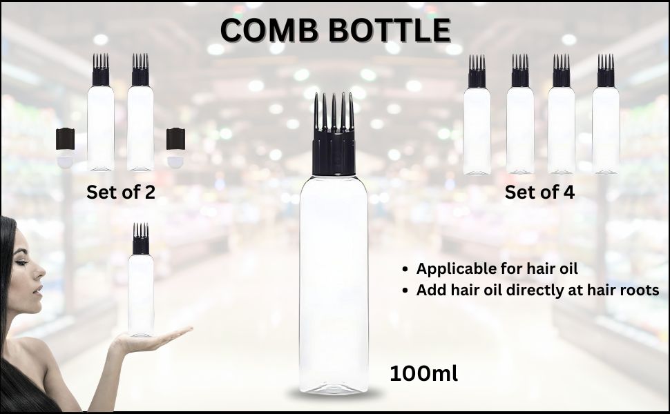 comb bottle for hair oil