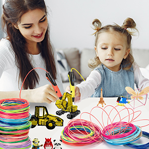 Yungden 3D Pen Filament Refills, 20 Colors 1.75mm PLA 3D Pencil Printing Threads, Each 16.4 Feet, Total 328 Feet, Compatible with SCRIB3D,MYNT3D and PIKA3D Pens, Packed with 2 Finger Caps 10 4