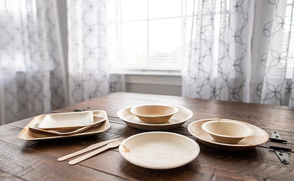 palm leaf plates